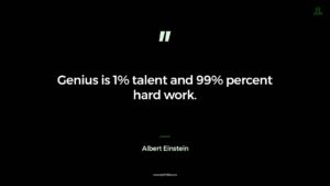 Albert Einstein Quote hard work