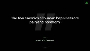 Arthur Schopenhauer Quote The two enemies