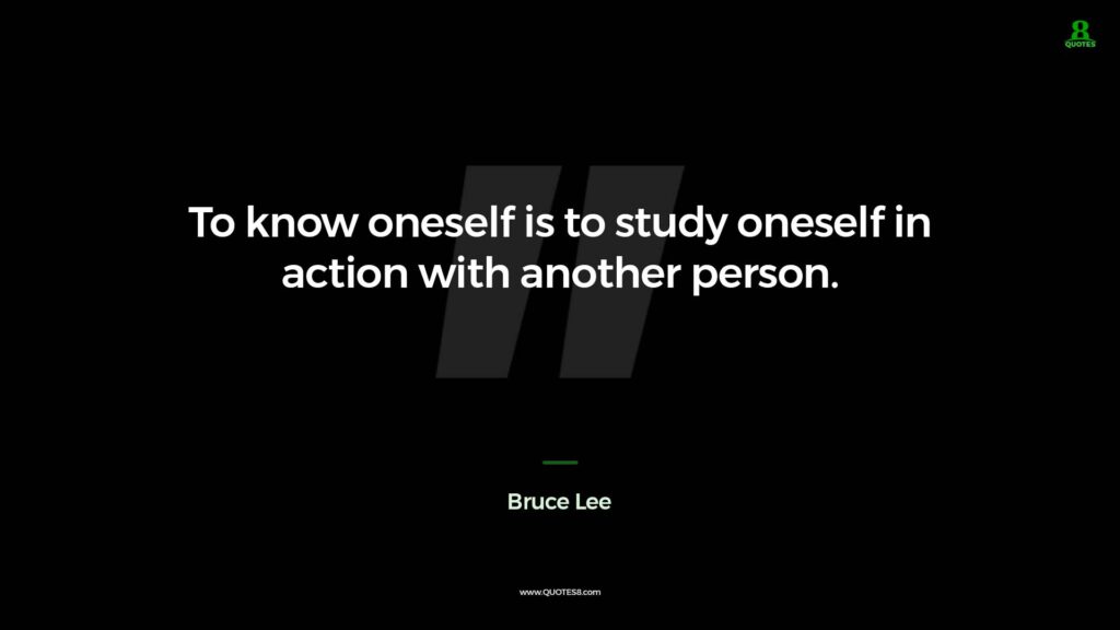 oneself is to study oneself in action with another person.