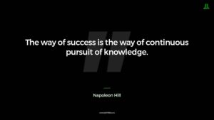 Napoleon Hill Quote The Way Of Success Is